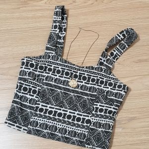 Brandy Melville Aztec crop top